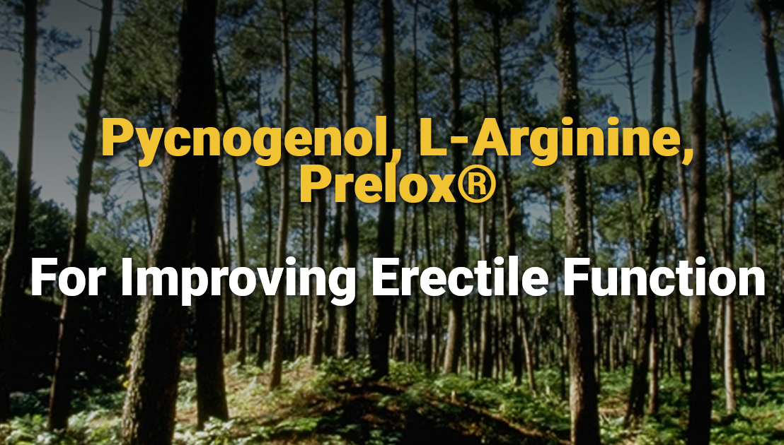 Pycnogenol, L-Arginine, Prelox® For Improving Erectile Function