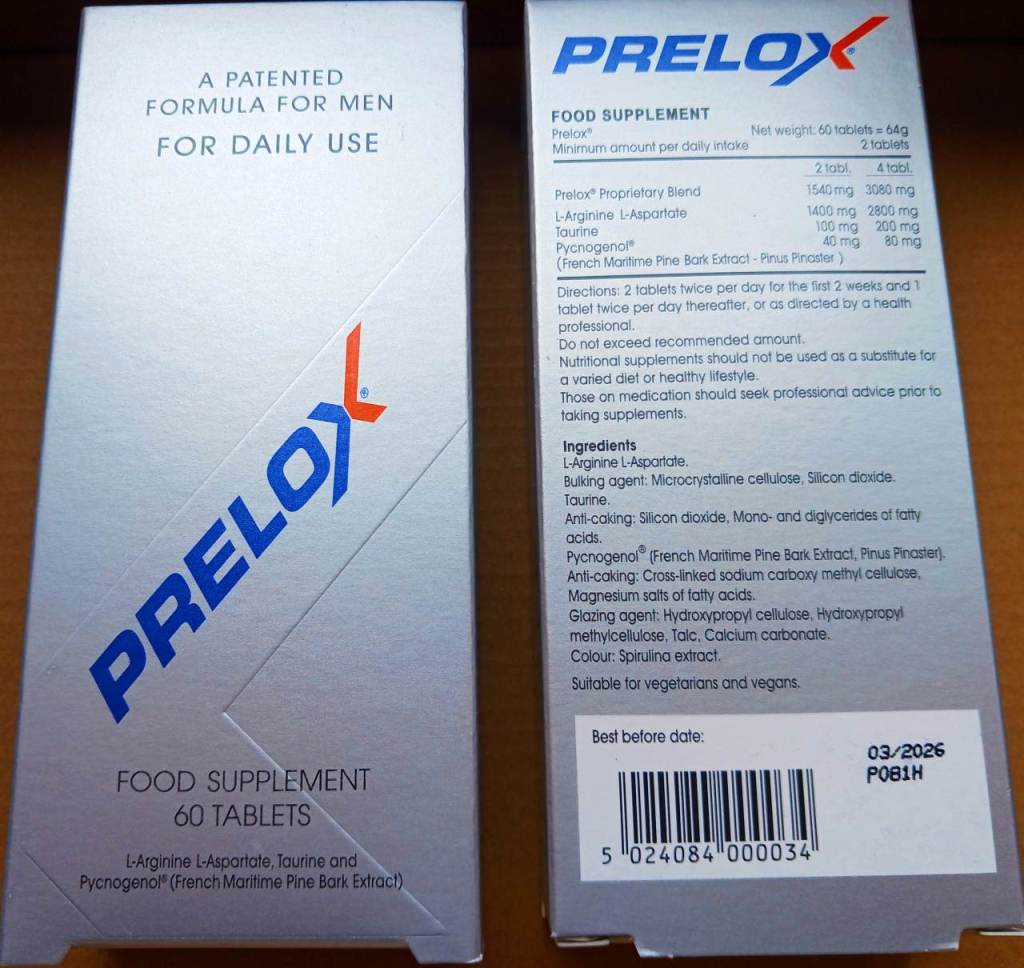 Prelox® - Erectile Dysfunction Supplement - Log